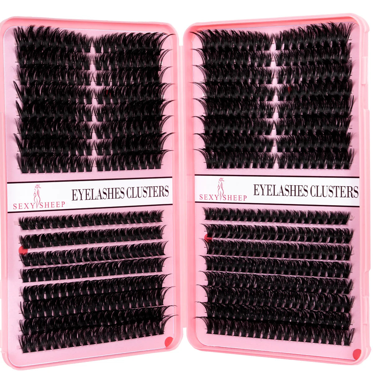 DIY Eyelash Extension Kit Cat Eye Eyelashes Clusters Natural Soft Including Bond&Sral Glue Remover Festival Gift