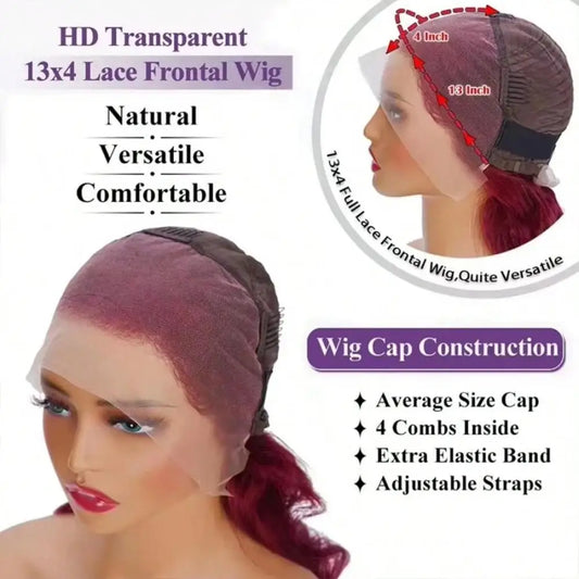 Luxe Jerry Curl 99J Wig