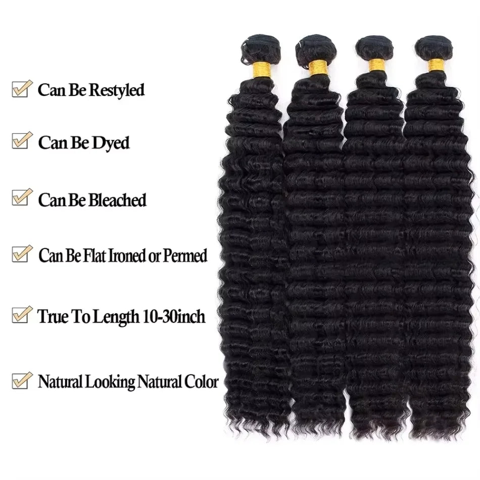 Luxe Deep Wave Bundles 28 34 38