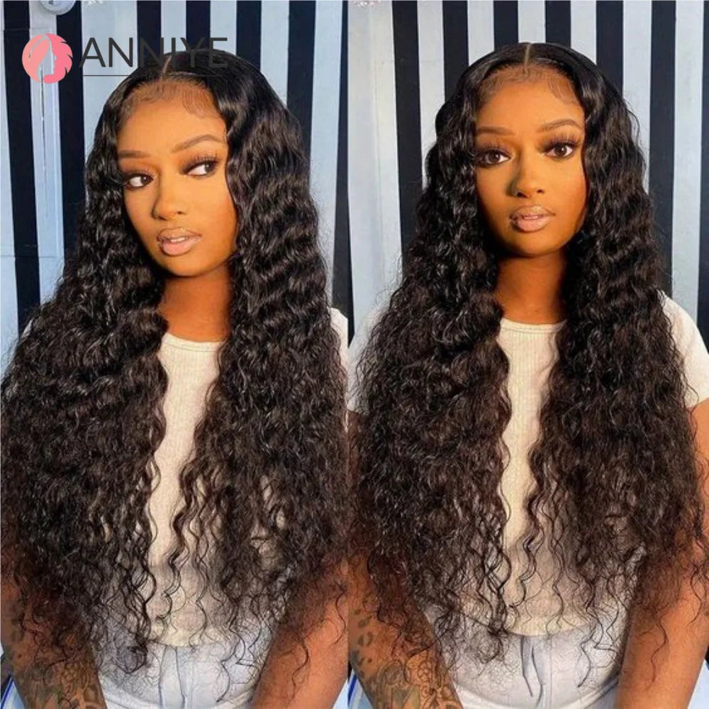 Luxe Deep Wave 3 Bundles With 13x4 Lace Frontal Wet or With 4x4 Closure