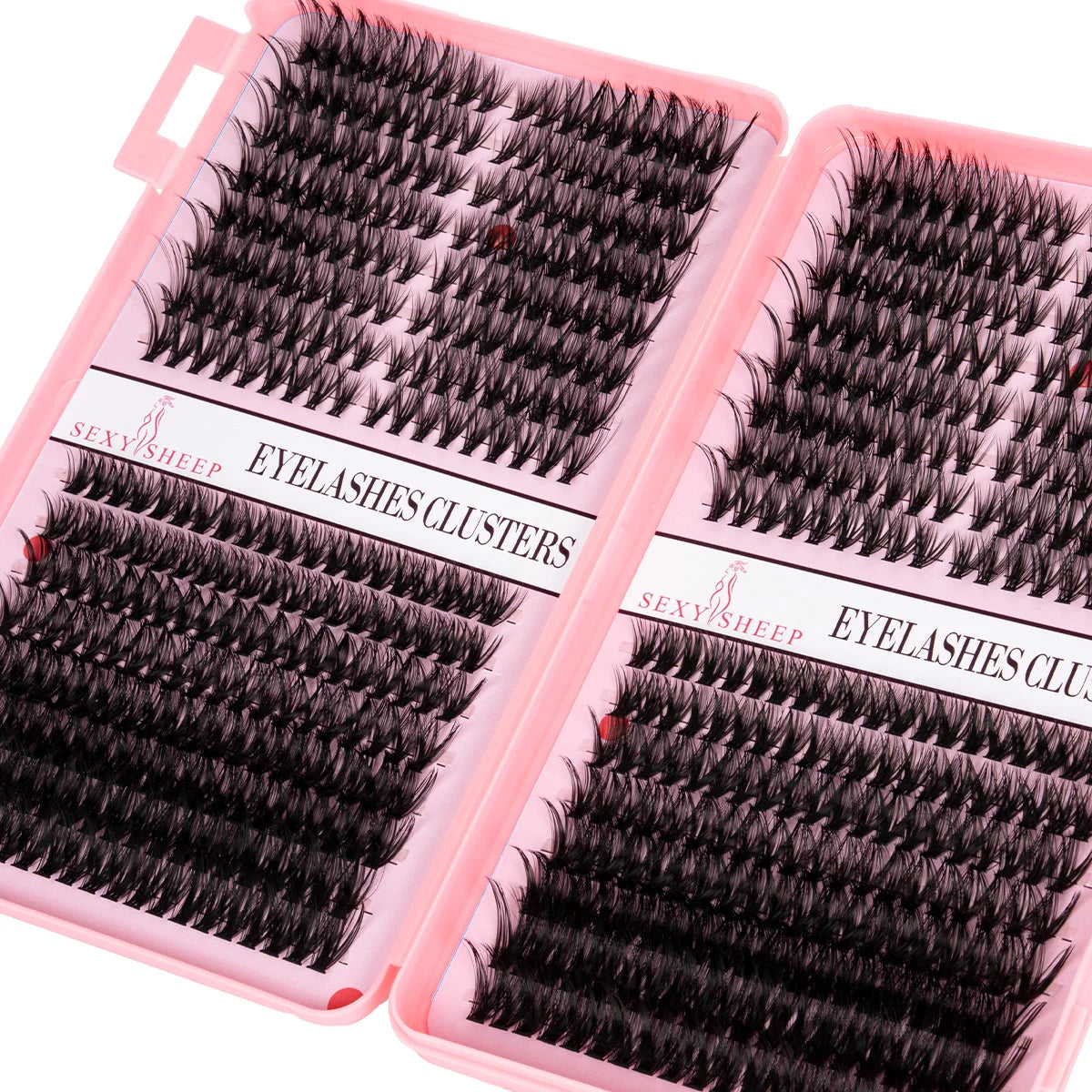 DIY Eyelash Extension Kit Cat Eye Eyelashes Clusters Natural Soft Including Bond&Sral Glue Remover Festival Gift