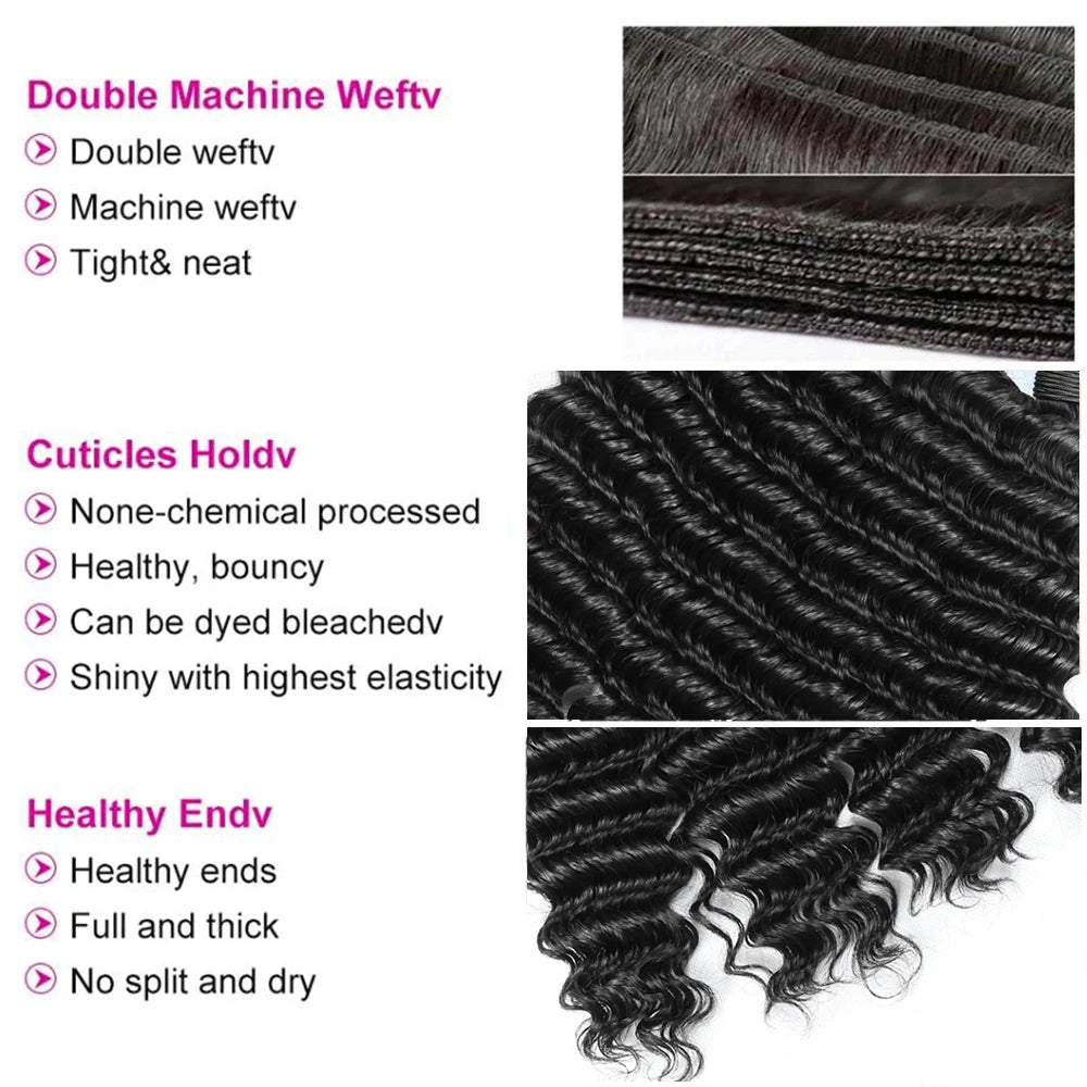 Luxe Deep Wave Bundles 28 34 38