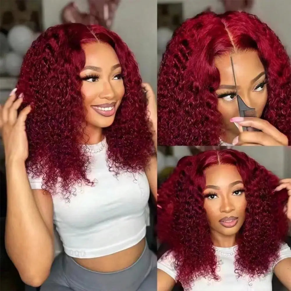 Luxe Jerry Curl 99J Wig