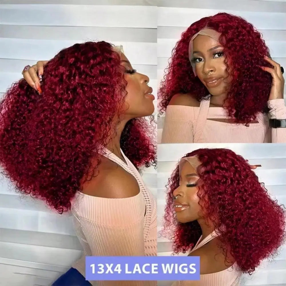 Luxe Jerry Curl 99J Wig