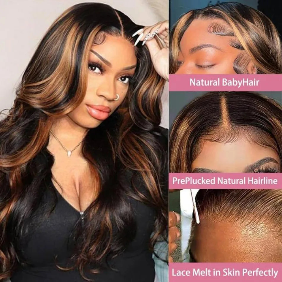 Luxe P1B30 Body Wave Human Hair Wigs