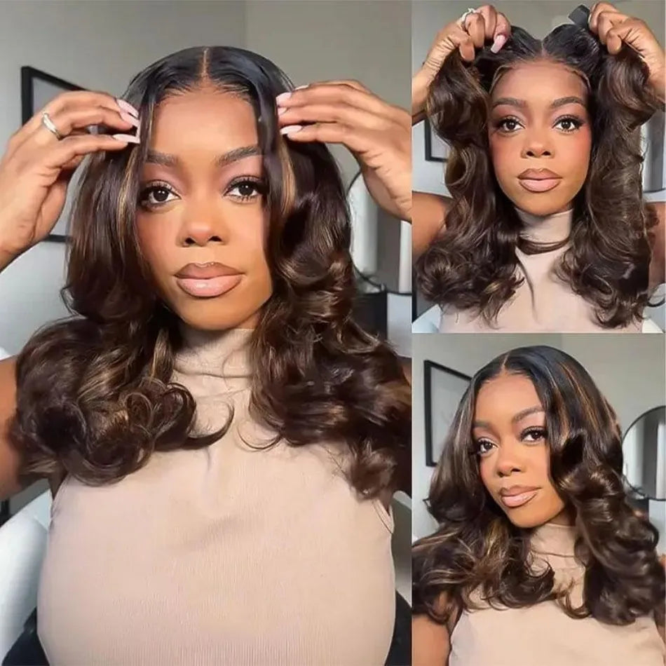 Luxe P1B30 Body Wave Human Hair Wigs