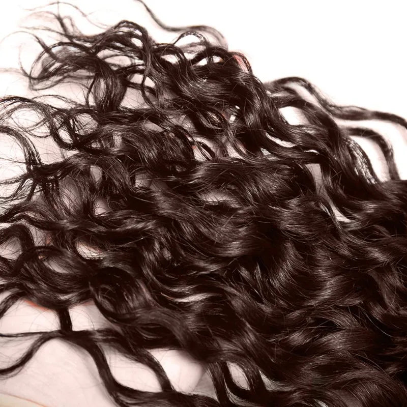 Luxe Chocolate Light Brown Water Wave Bundles 12-28inches