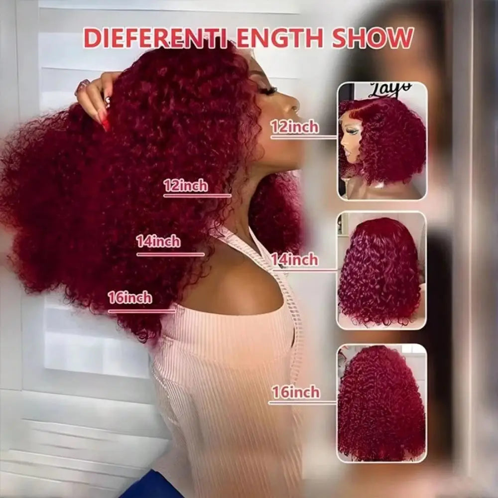Luxe Jerry Curl 99J Wig